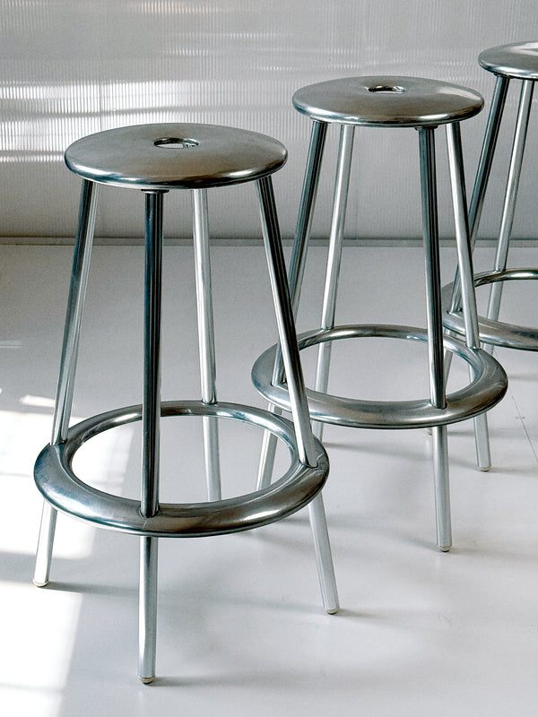 Allermuir Luna Aluminium Stools x4