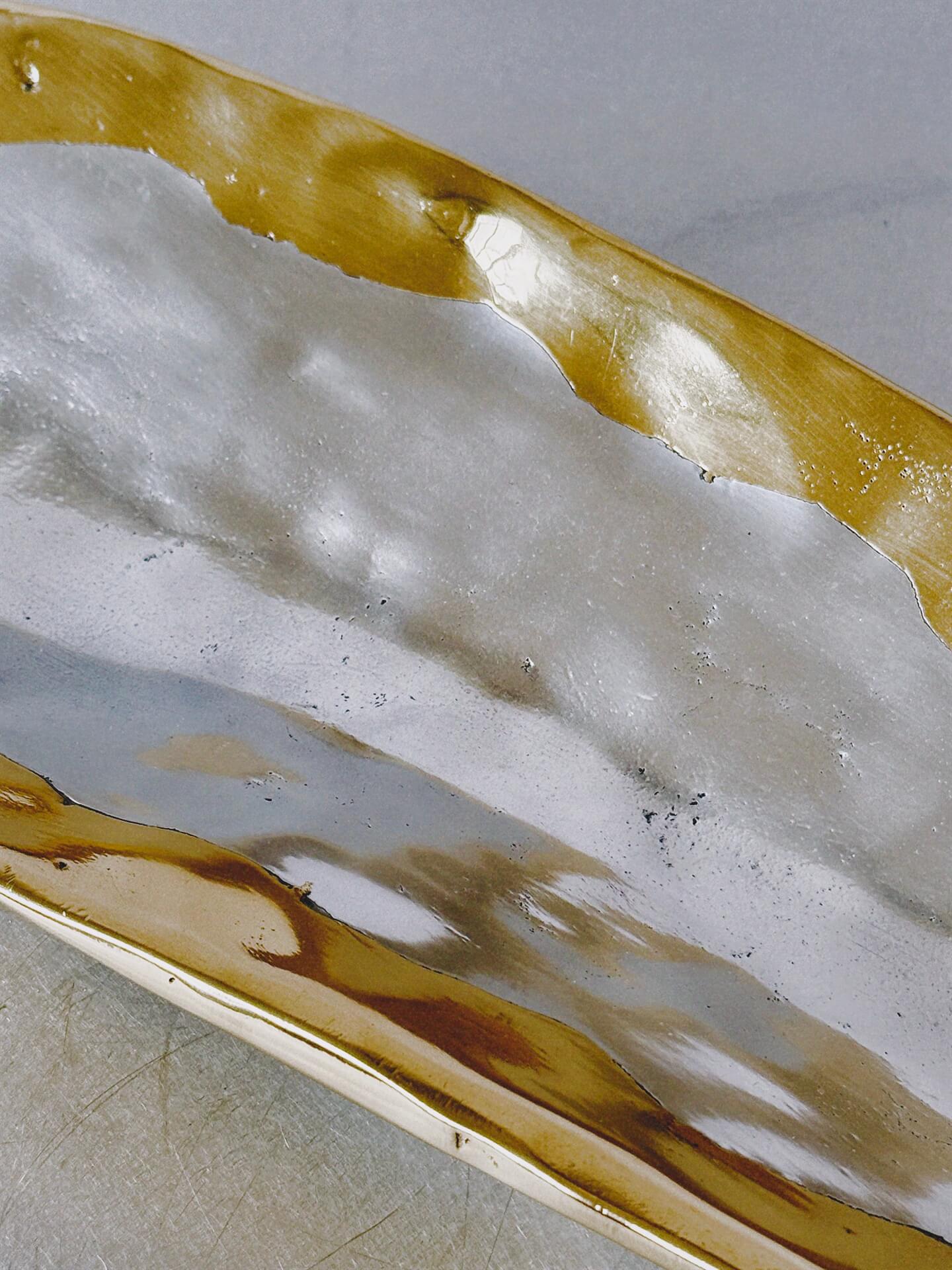 David Marshall – Large Brutalist Metal Tray