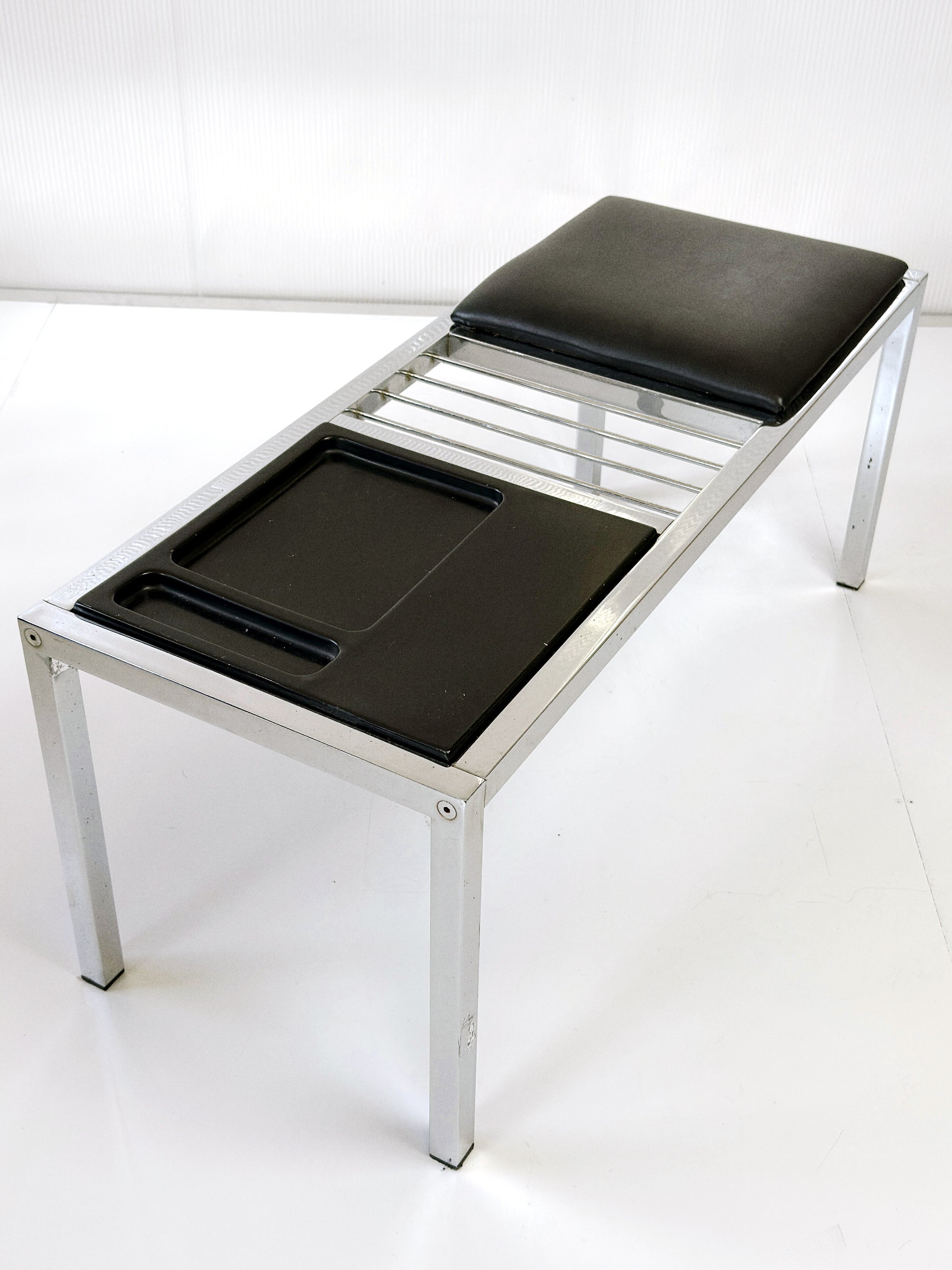 Frank Wardle Chrome Telephone Bench / Hall Seat