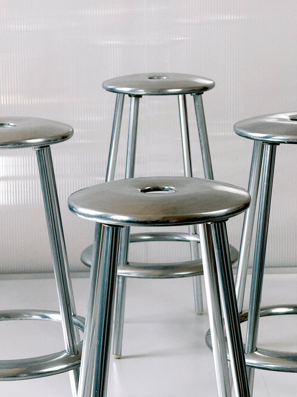 Allermuir Luna Aluminium Stools x4
