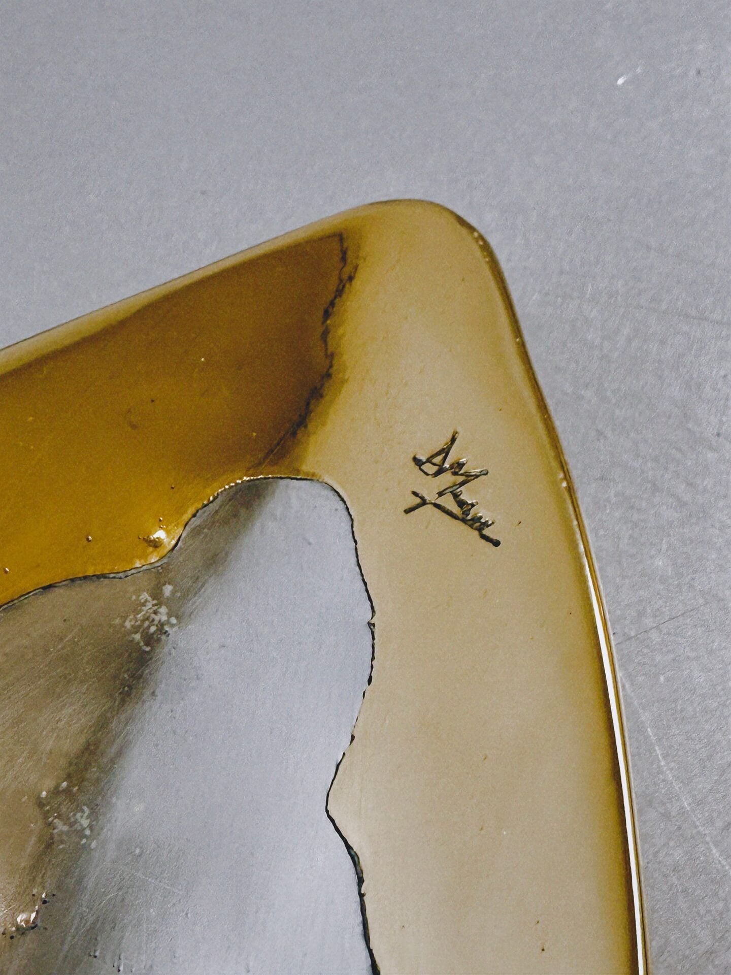 David Marshall – Large Brutalist Metal Tray