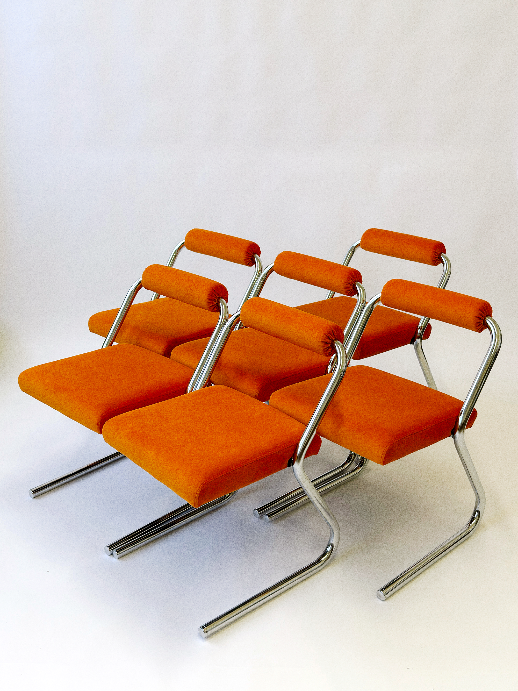 Italian Space Age Chrome Dining Set | 1980's
