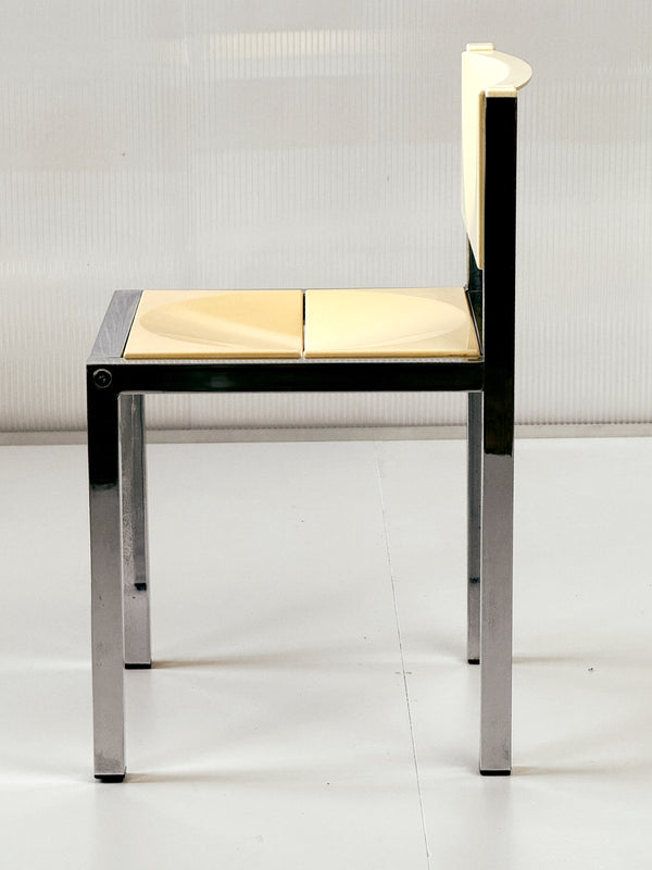 Chrome Dining Chairs by Frank Wardle | Set of 4
