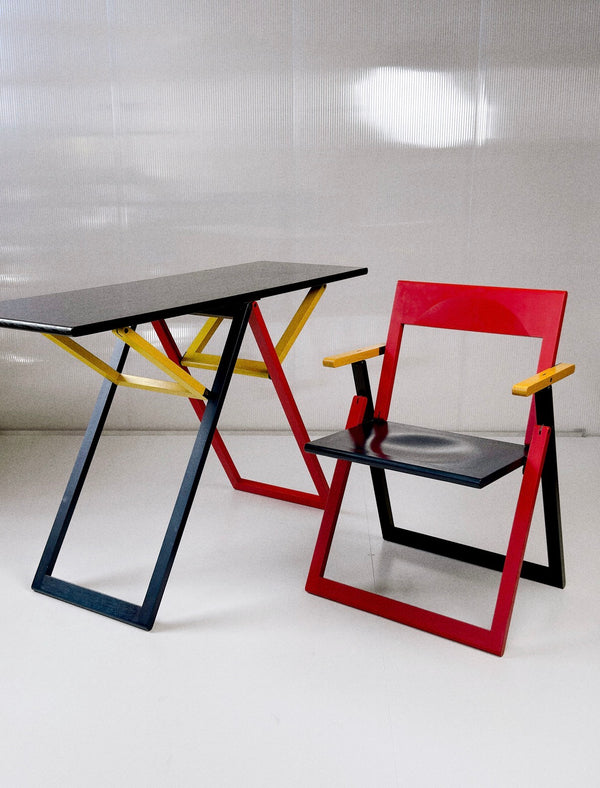 Magis Pliaviva Folding Console & Chair | Marc Berthier | Italy 1970s