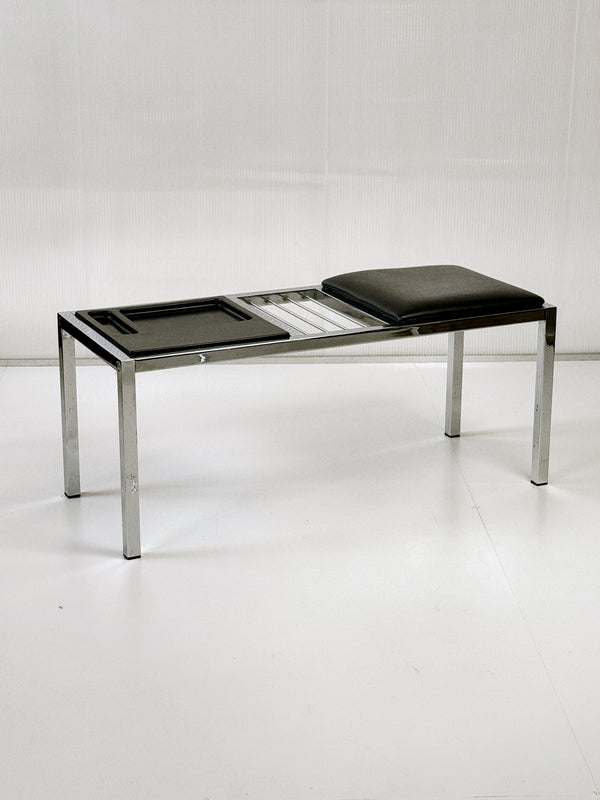 Frank Wardle Chrome Telephone Bench / Hall Seat