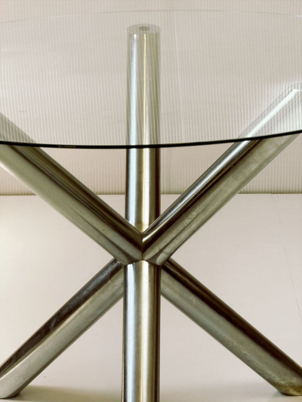 70's Tubular Chrome Cantilever Chairs & Dining Table