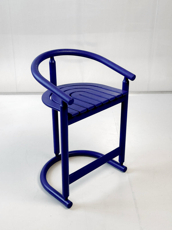 Set of 4 Allmilmö Rainbow Bar Stools | 1980s Postmodern