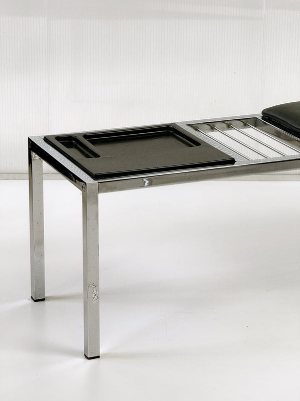 Frank Wardle Chrome Telephone Bench / Hall Seat