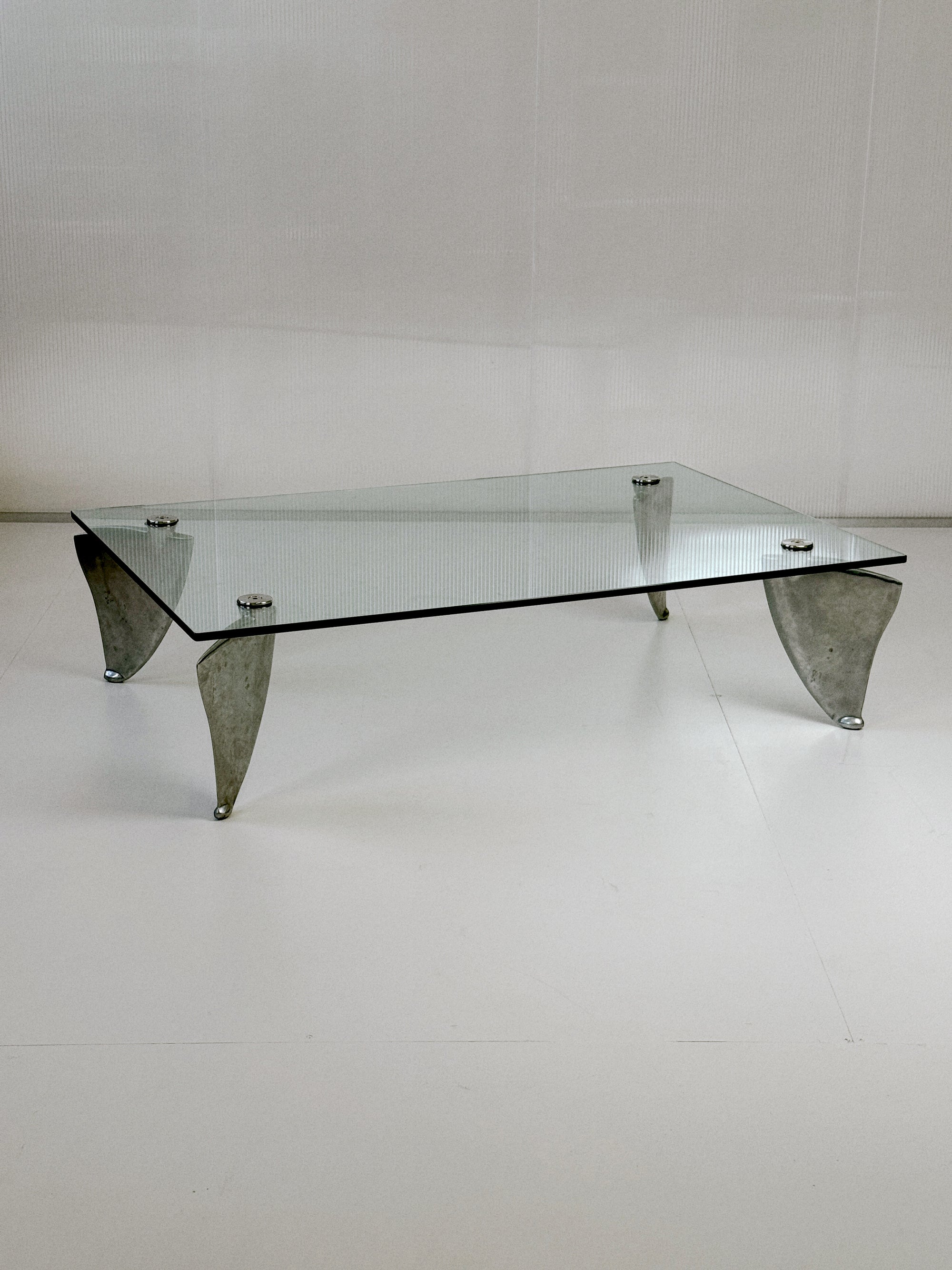 Matthew Hilton Flipper Coffee Table | Cast Aluminium & Glass