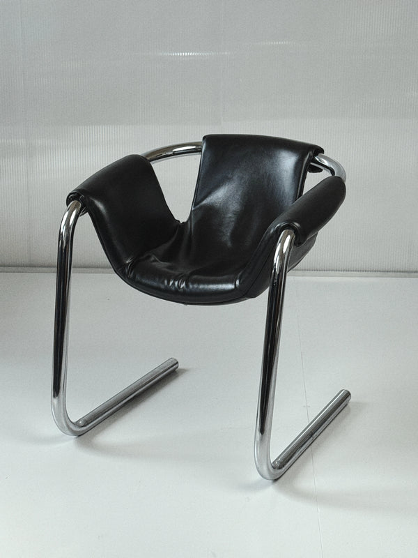 Arkana ‘Orbita’ Leather Sling Chair