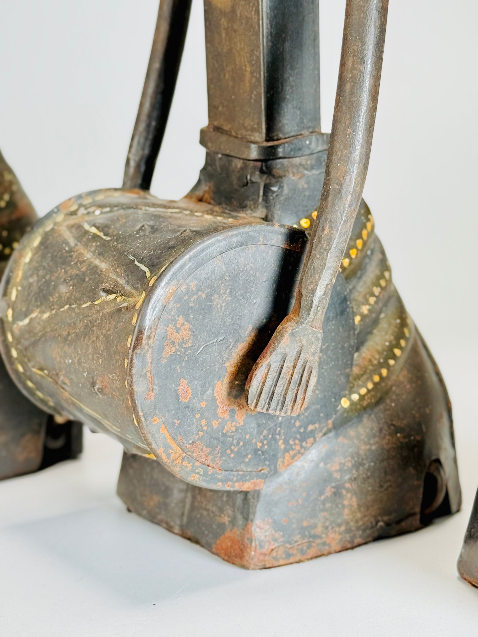 Tribal Musicians Folk Art Sculptures, c.20th Century
