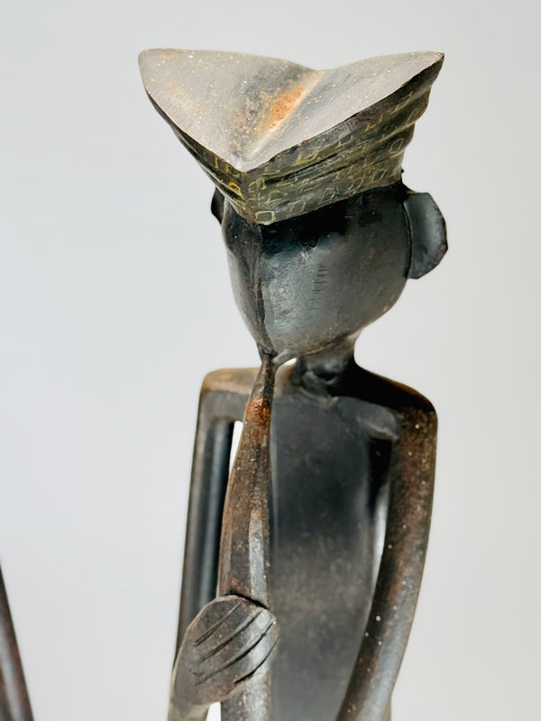 Tribal Musicians Folk Art Sculptures, c.20th Century