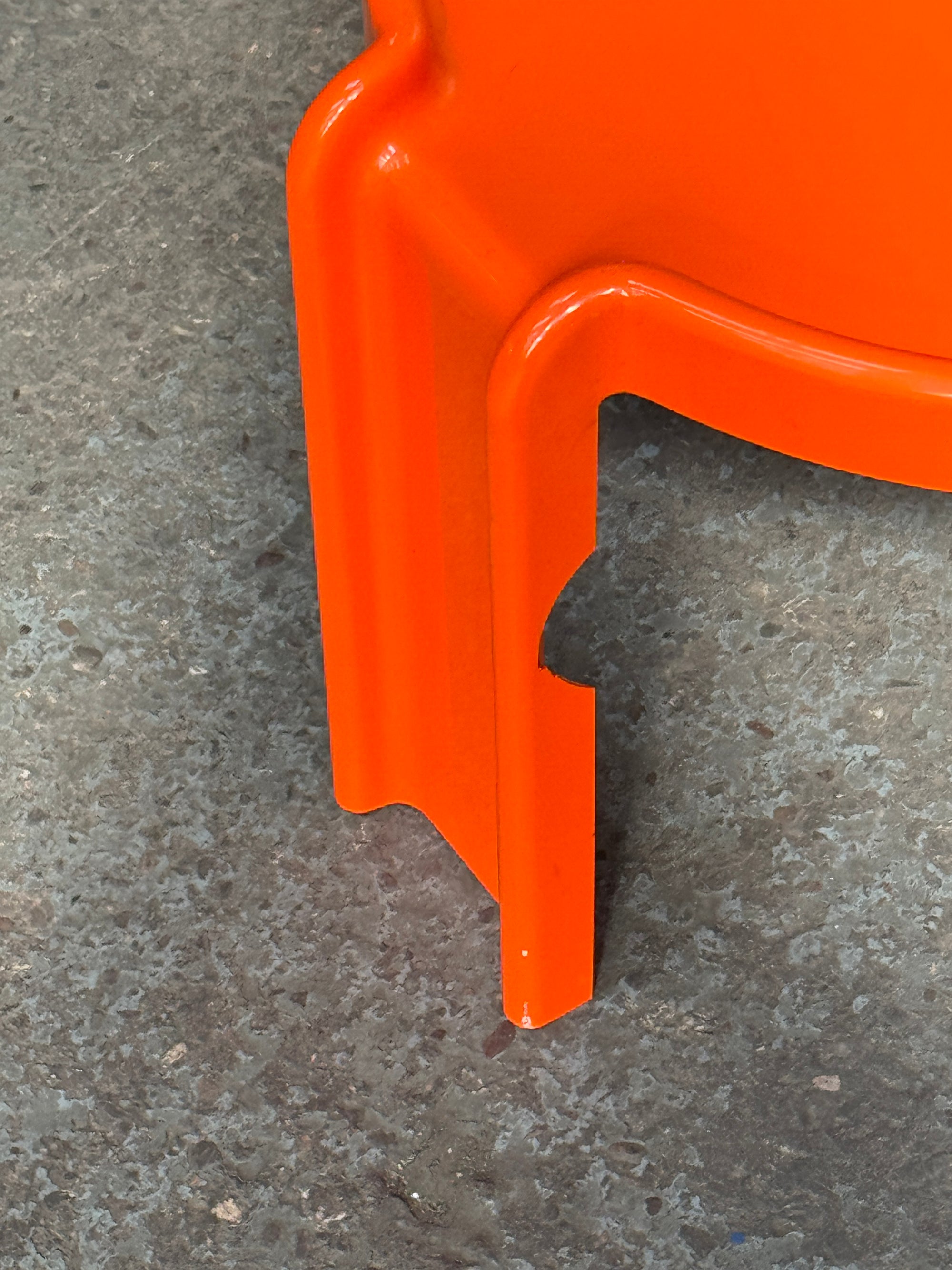 Giotto Stoppino for Kartell Model 4905 Nesting Tables | Orange | 1970s