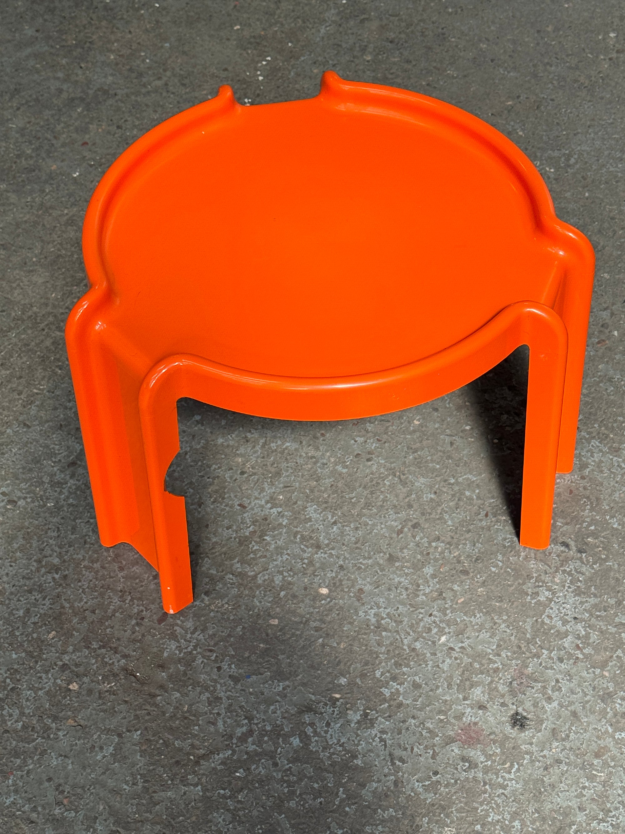 Giotto Stoppino for Kartell Model 4905 Nesting Tables | Orange | 1970s