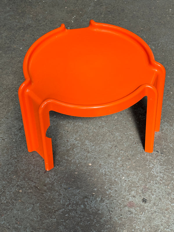 Giotto Stoppino for Kartell Model 4905 Nesting Tables | Orange | 1970s
