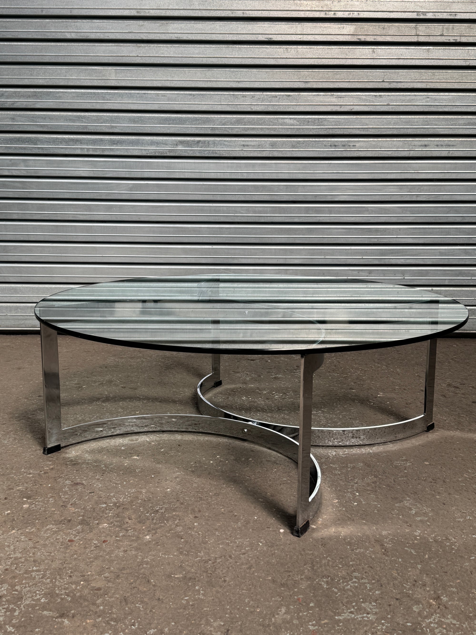 Merrow Associates | Talbot Chrome Coffee Table | 1970's
