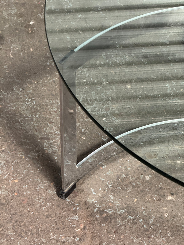 Merrow Associates | Talbot Chrome Coffee Table | 1970's