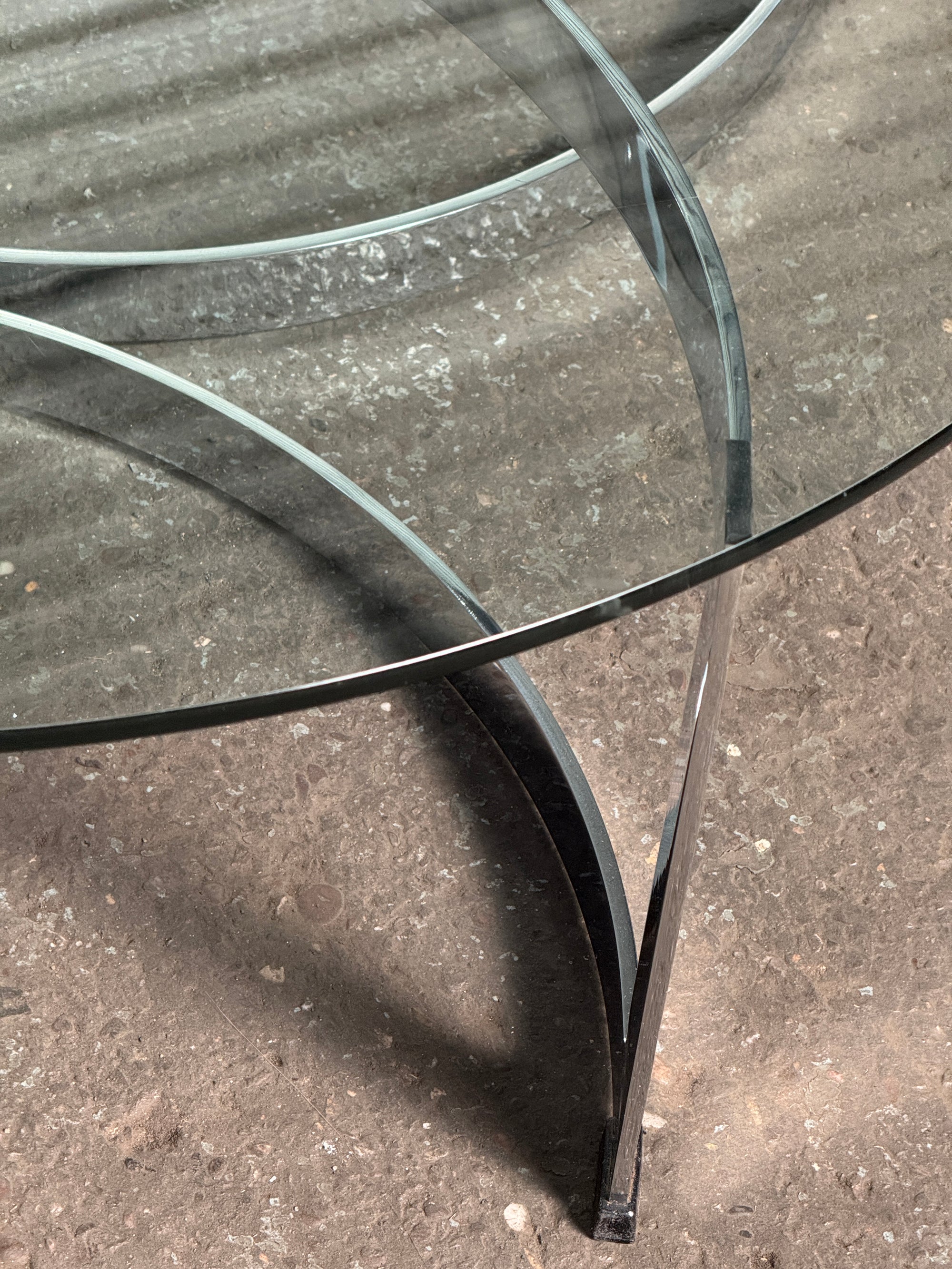 Merrow Associates | Talbot Chrome Coffee Table | 1970's