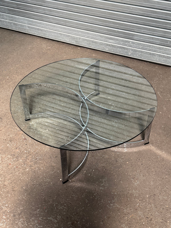 Merrow Associates | Talbot Chrome Coffee Table | 1970's