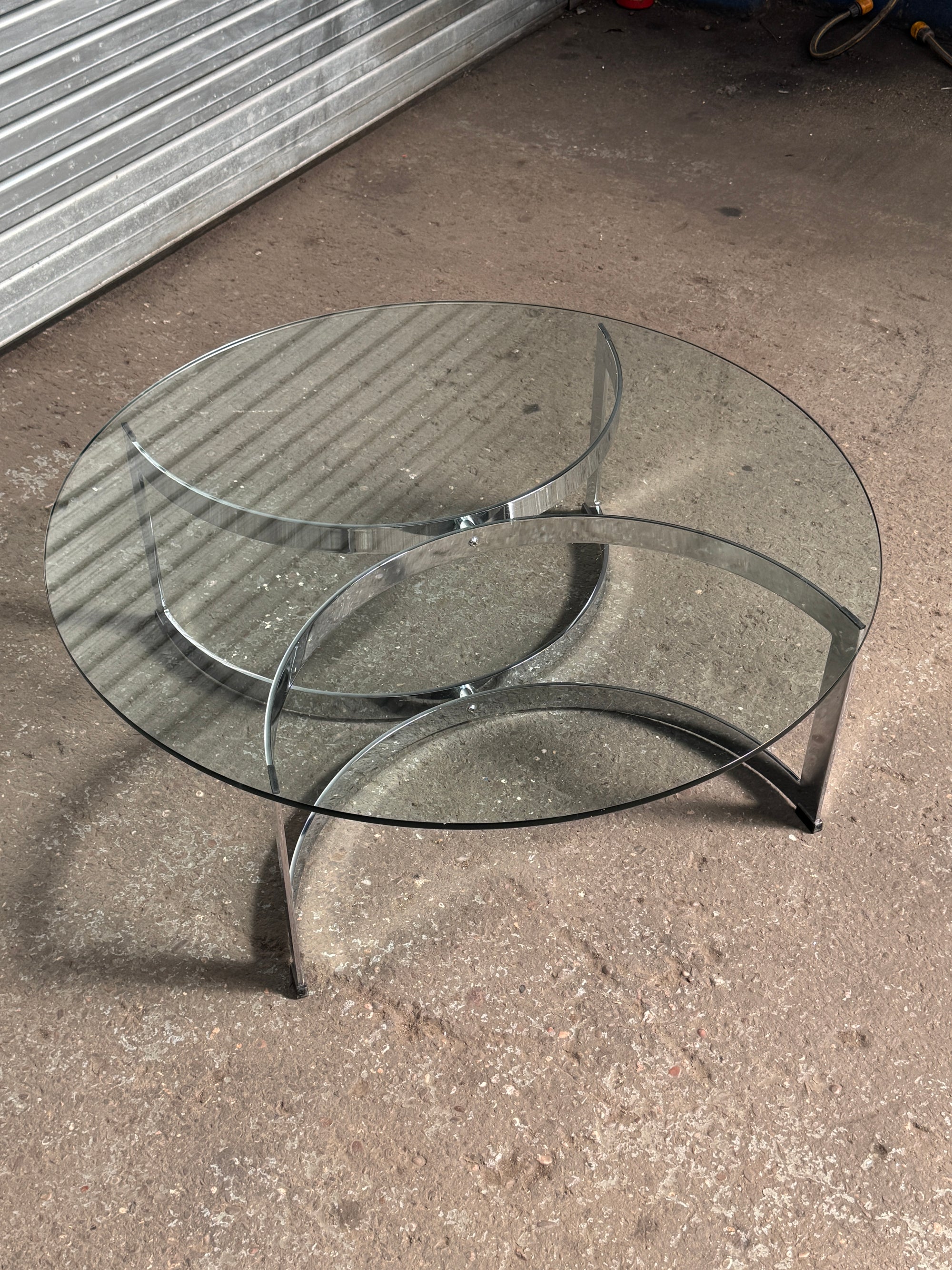 Merrow Associates | Talbot Chrome Coffee Table | 1970's