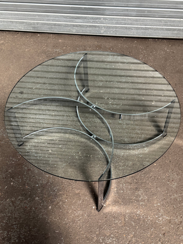Merrow Associates | Talbot Chrome Coffee Table | 1970's