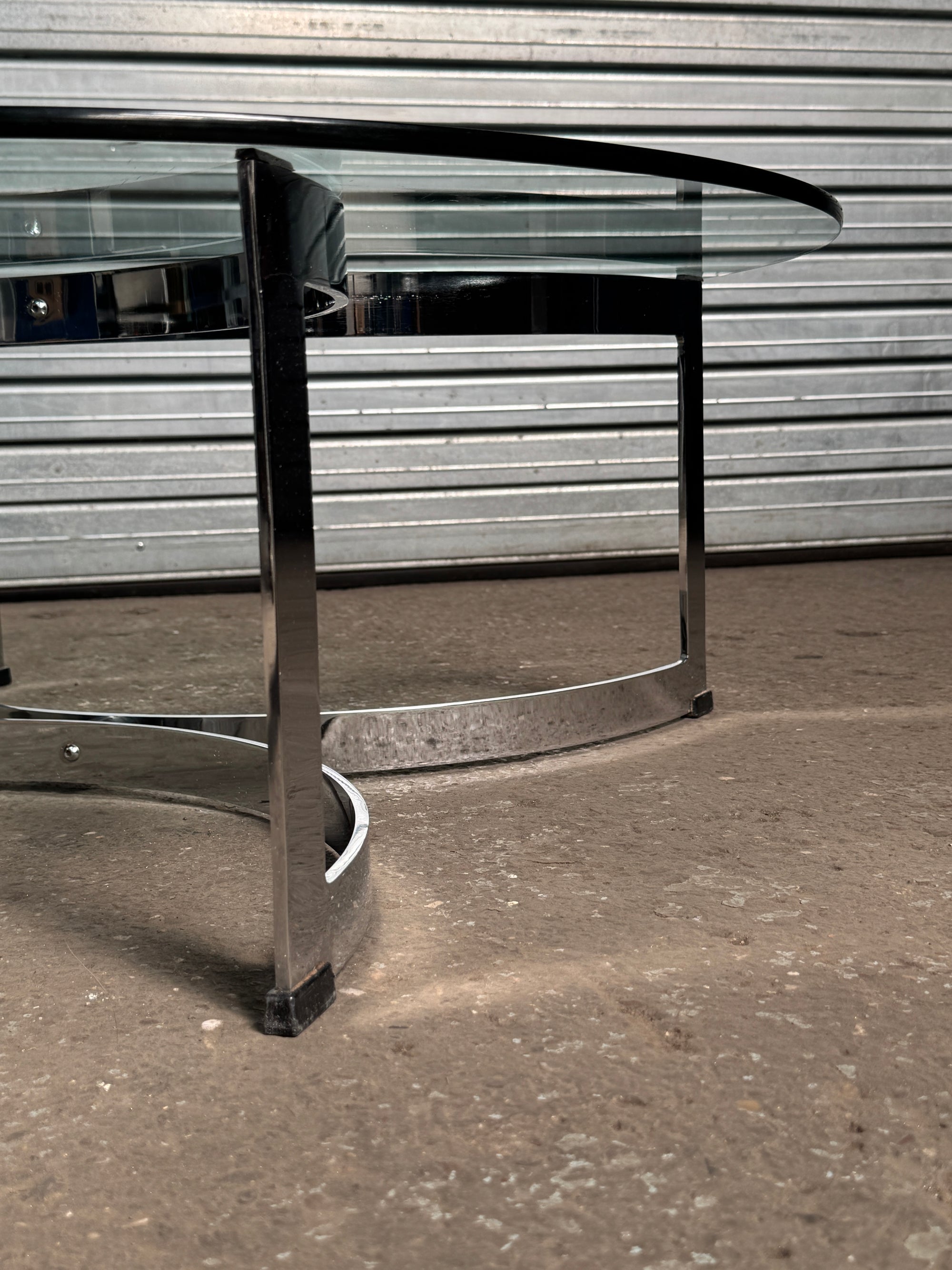 Merrow Associates | Talbot Chrome Coffee Table | 1970's