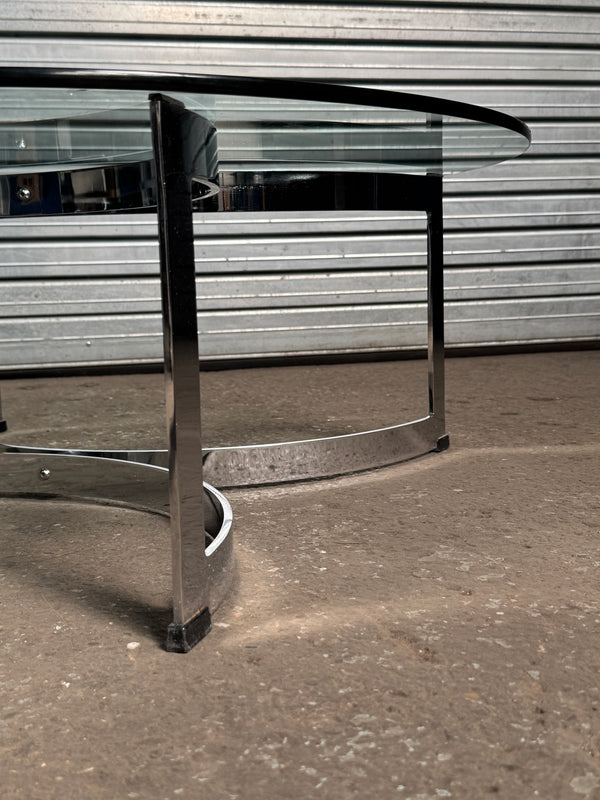 Merrow Associates | Talbot Chrome Coffee Table | 1970's