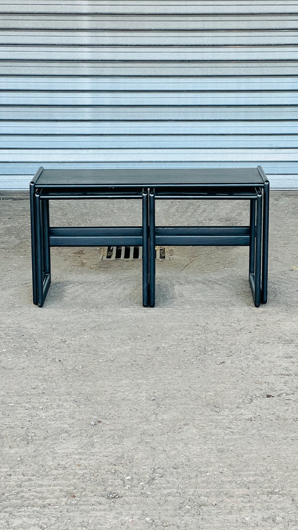Noel O'sullivan Nesting Coffee Tables, Black | Ireland 1980's