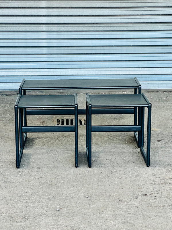 Noel O'sullivan Nesting Coffee Tables, Black | Ireland 1980's
