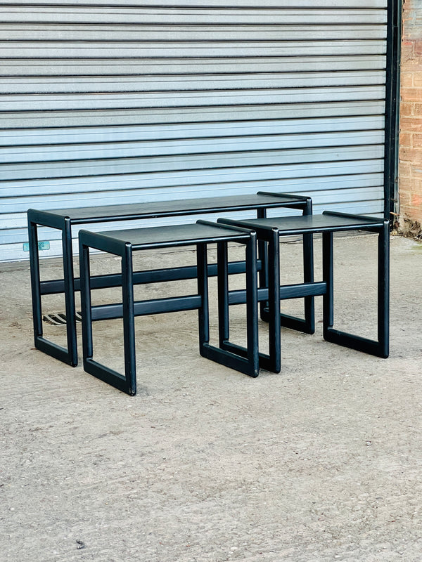 Noel O'sullivan Nesting Coffee Tables, Black | Ireland 1980's