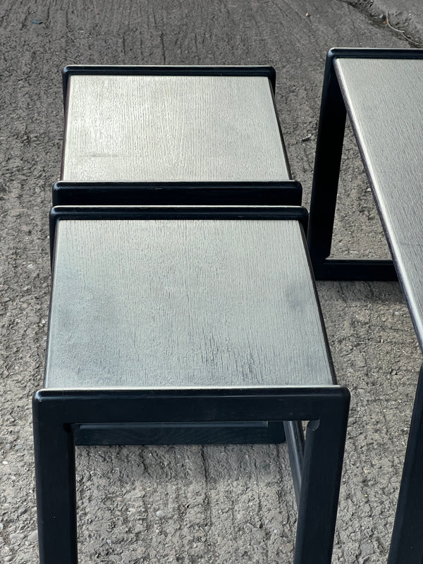 Noel O'sullivan Nesting Coffee Tables, Black | Ireland 1980's