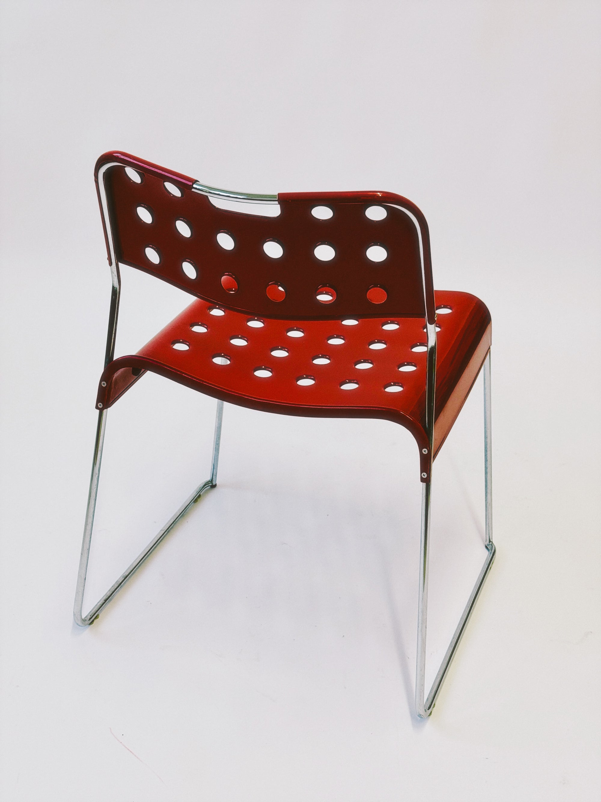 Omstak Stacking Chairs by Rodney Kinsman for Bieffeplast. Made in Italy
