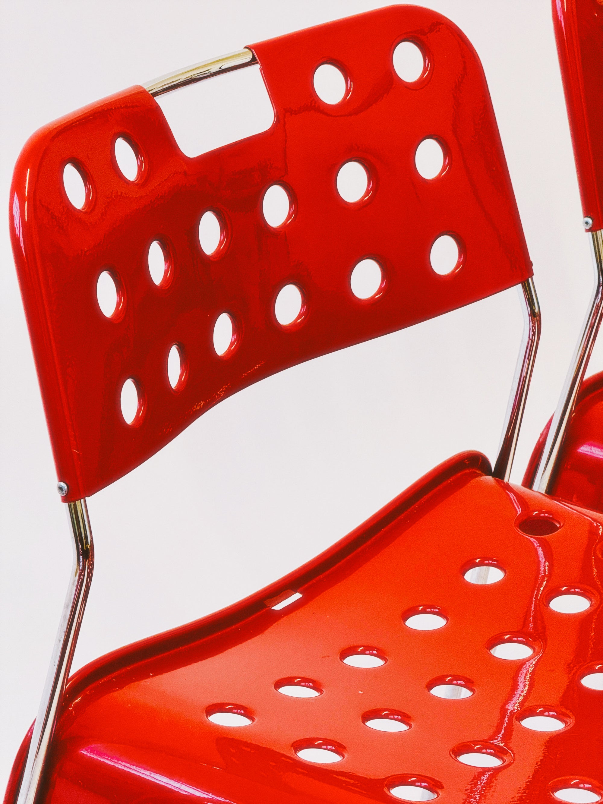 Omstak Stacking Chairs by Rodney Kinsman for Bieffeplast. Made in Italy