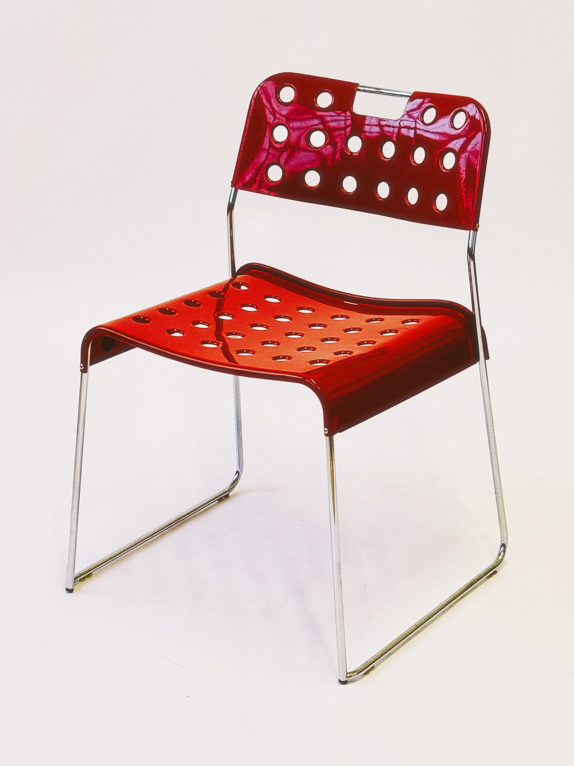 Omstak Stacking Chairs by Rodney Kinsman for Bieffeplast. Made in Italy