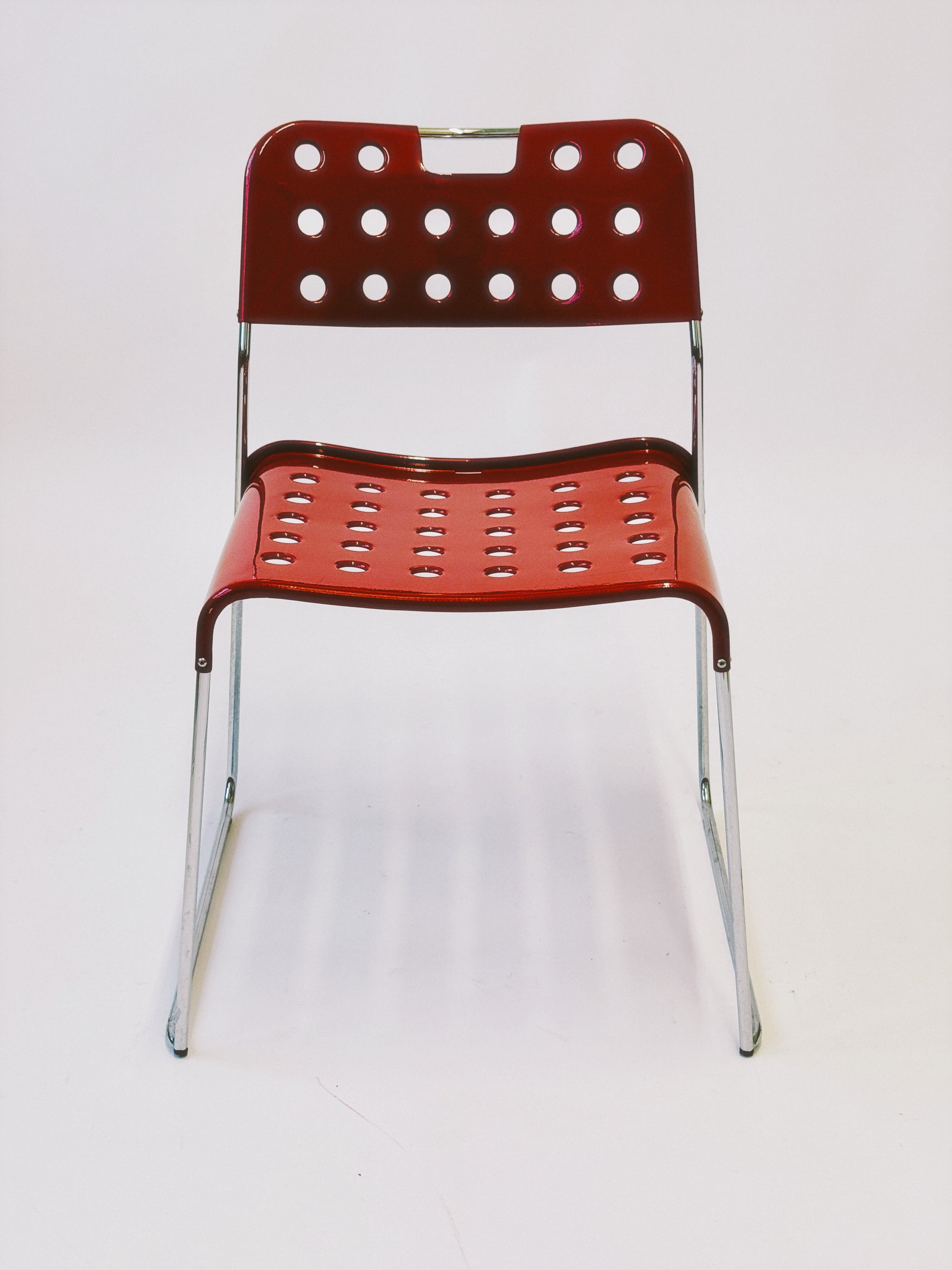 Omstak Stacking Chairs by Rodney Kinsman for Bieffeplast. Made in Italy
