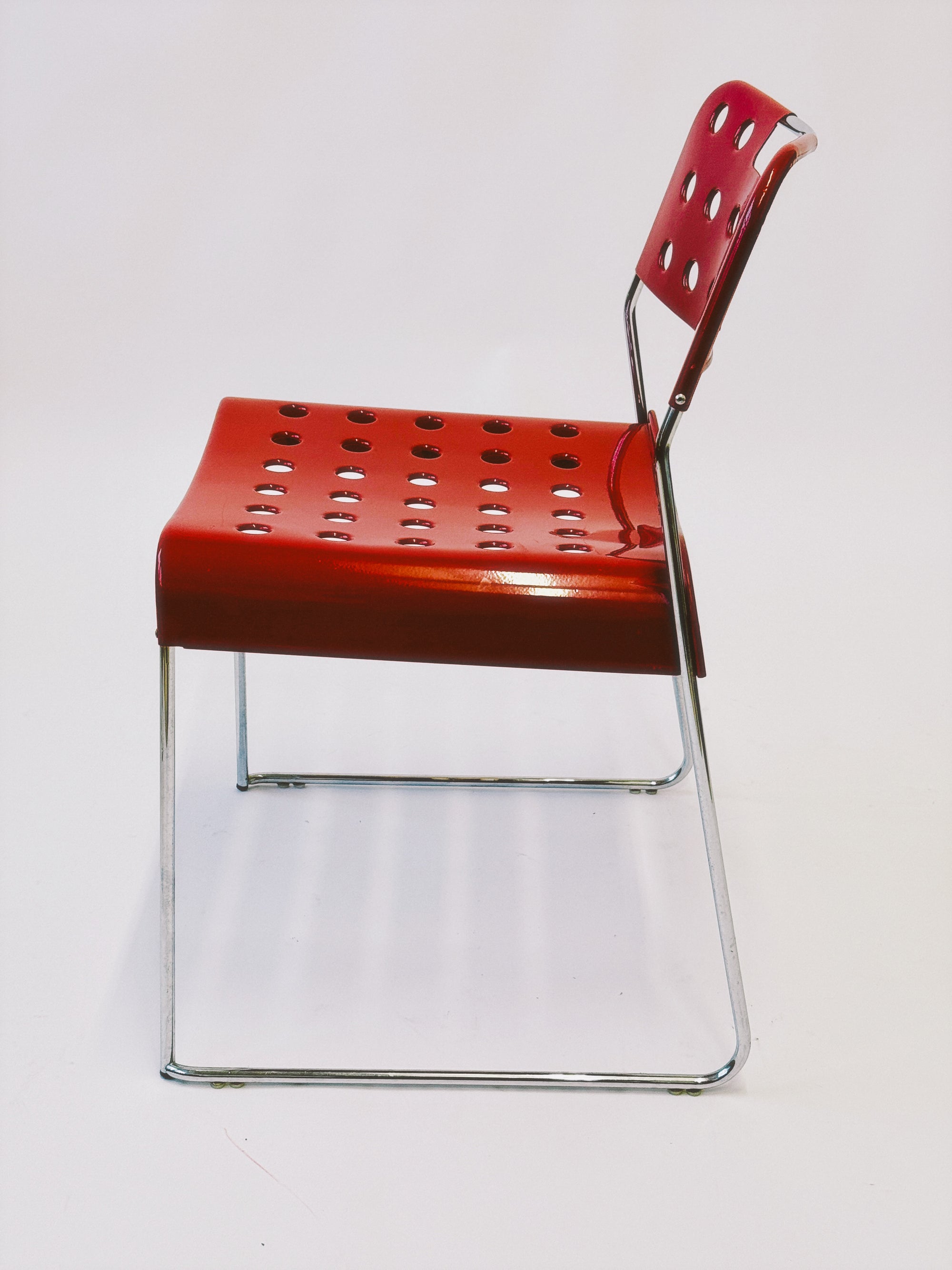 Omstak Stacking Chairs by Rodney Kinsman for Bieffeplast. Made in Italy
