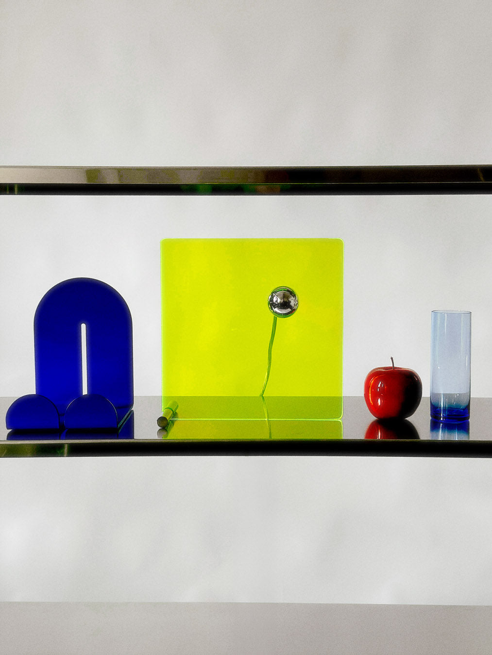 Ikea Byakorre Shelf Unit with custom aluminium shelves