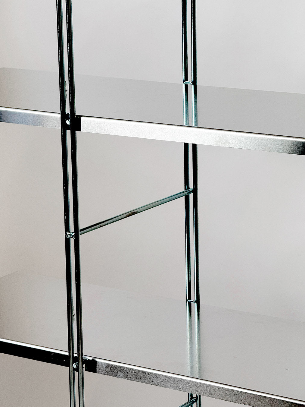 Ikea Byakorre Shelf Unit with custom aluminium shelves