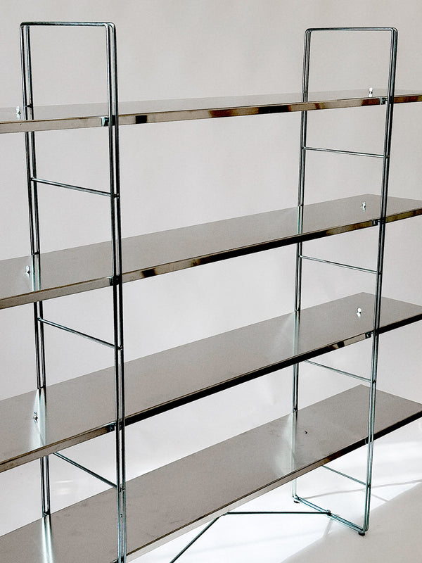 Ikea Byakorre Shelf Unit with custom aluminium shelves