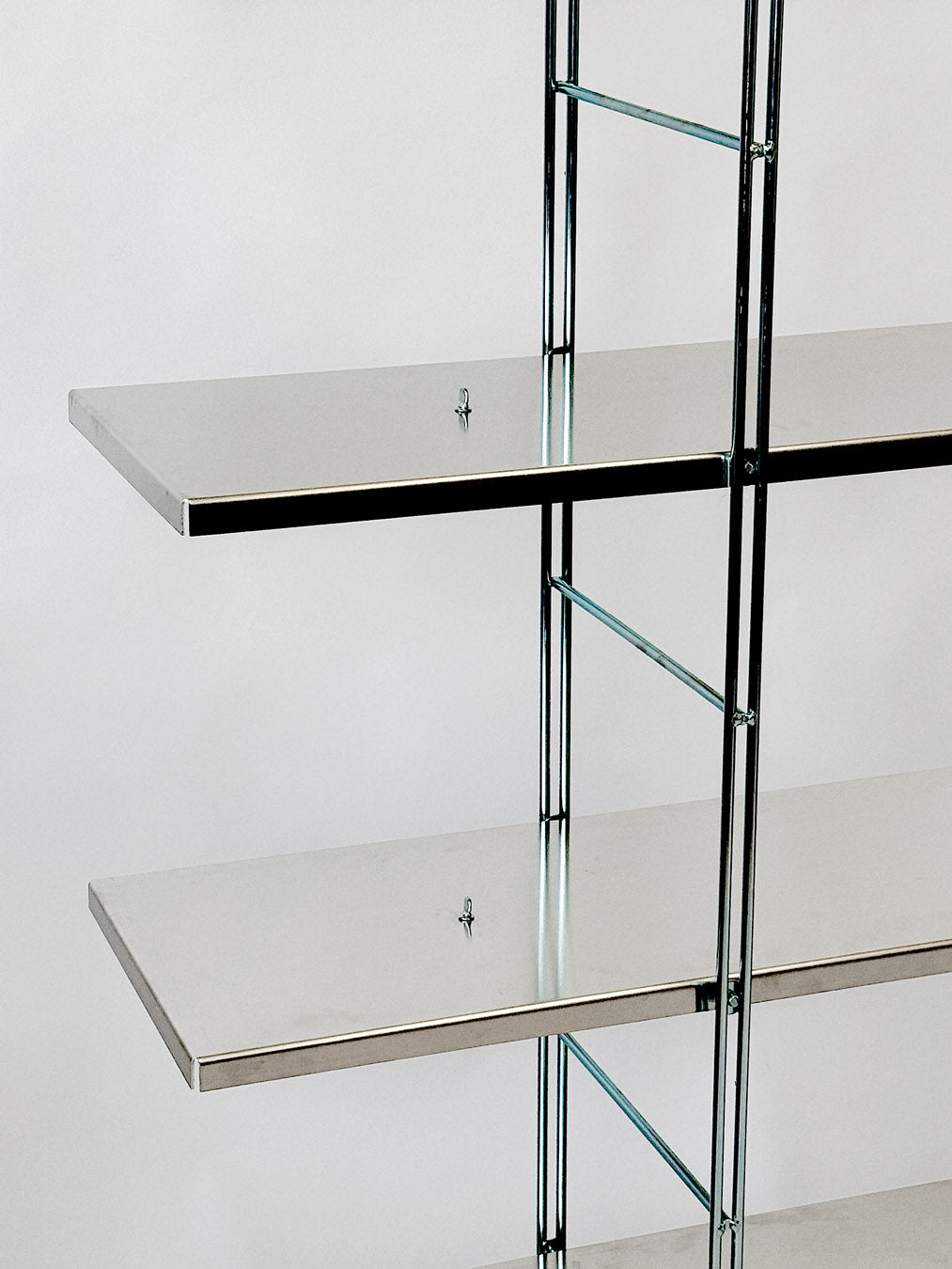 Ikea Byakorre Shelf Unit with custom aluminium shelves