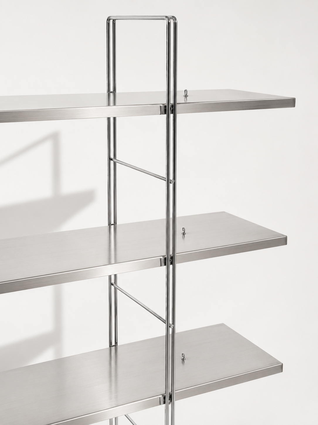 Ikea Byakorre Shelf Unit with custom aluminium shelves