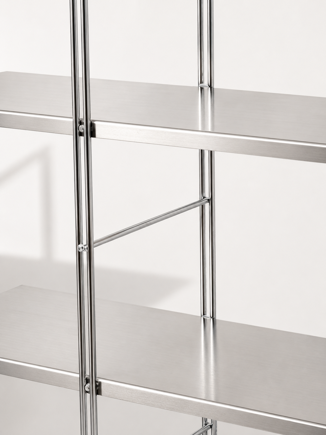 Ikea Byakorre Shelf Unit with custom aluminium shelves