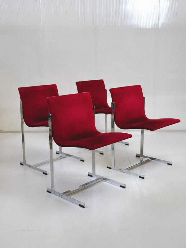 Merrow Associates Chrome Dining Set