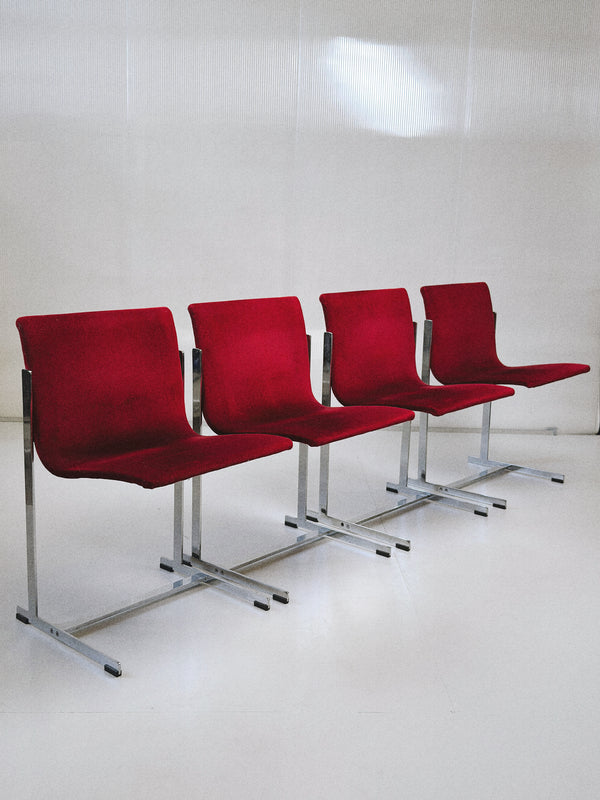 Merrow Associates Chrome Dining Set